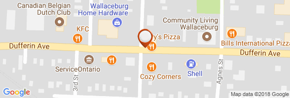 horaires Pizzeria Wallaceburg